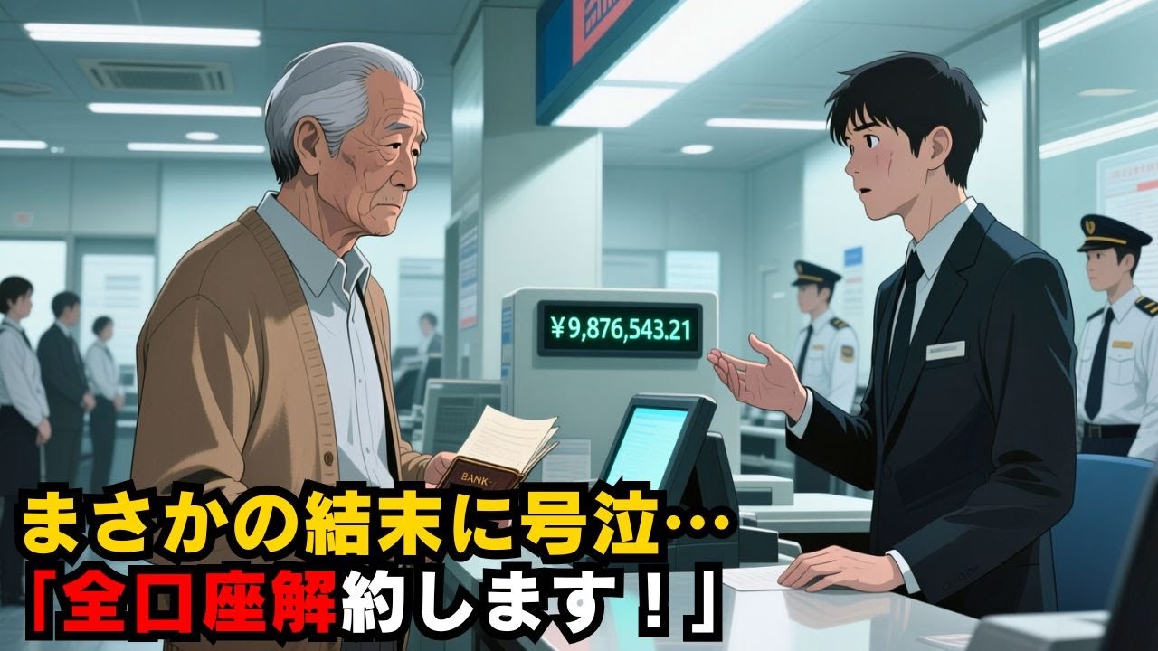 「孫の口座作成を断られたおじいさん『全口座解約で！』→行員凍りついた結末に感動【銀行トラブル】」