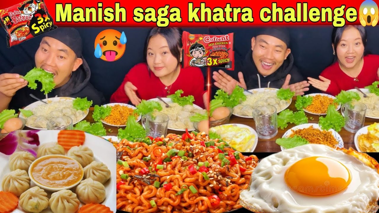 3x spicy 🥵noodles challenge with my husband punishment chai danger 😤😆