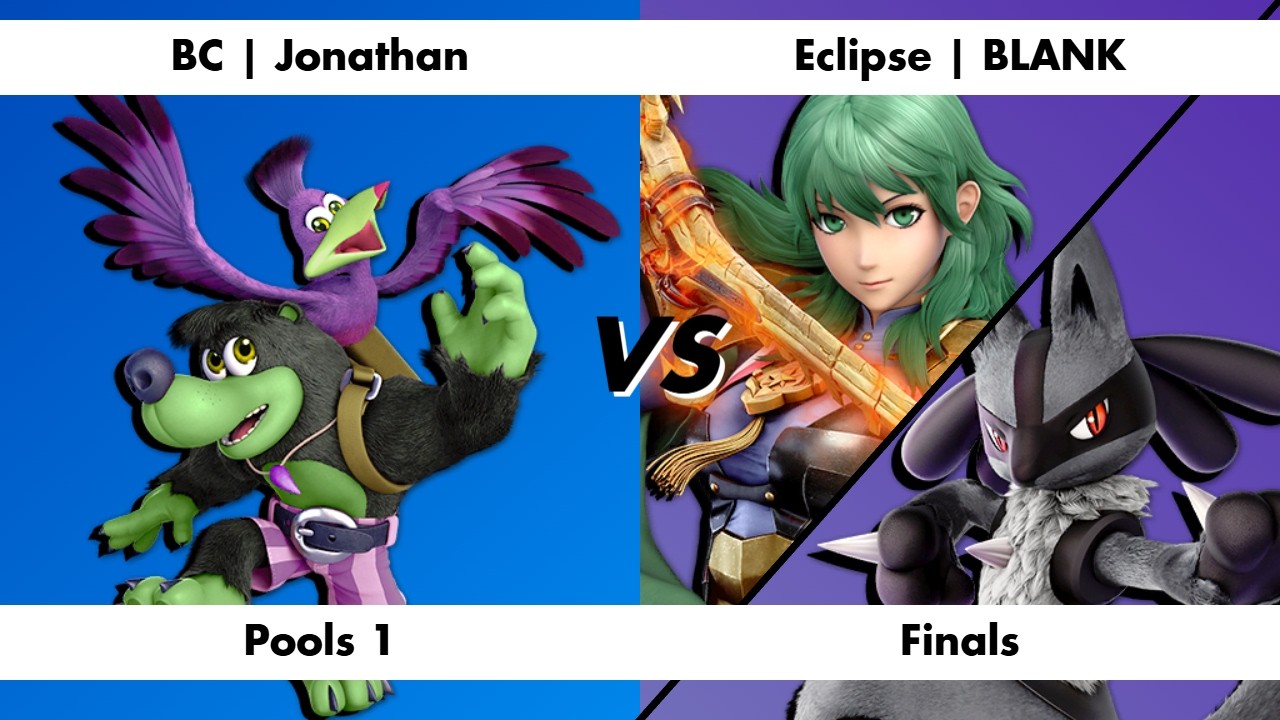 Battle At The Boro Pools - Jonathan (Banjo & Kazooie) Vs. Blank (Byleth/Lucario)