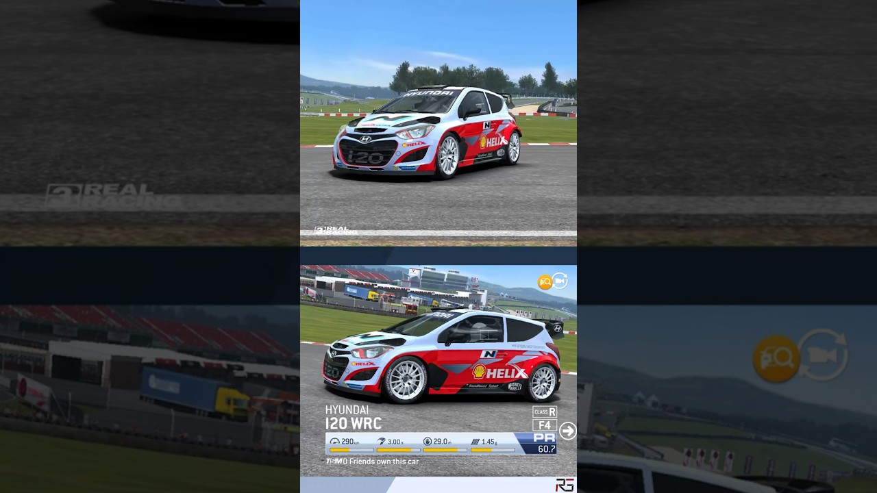 HYUNDAI I20 WRC Gameplay, Engine Sound and Dashboard | Real Racing 3 Shorts