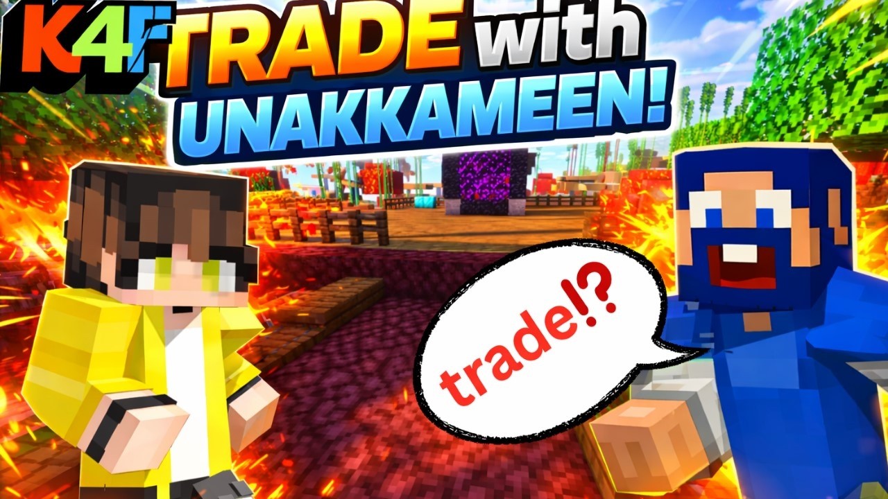 A Big Trade between @Unakkameeen |K4F|EP 02| #minecraft #atg #kemics #k4f