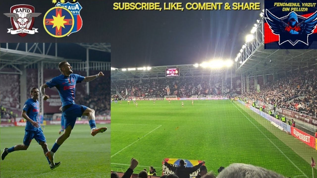 cRapid 1 -2 STEAUA(FCSB) cantece si bucuria din Peluza Nord de la golurile lui Birligea si Cisotti