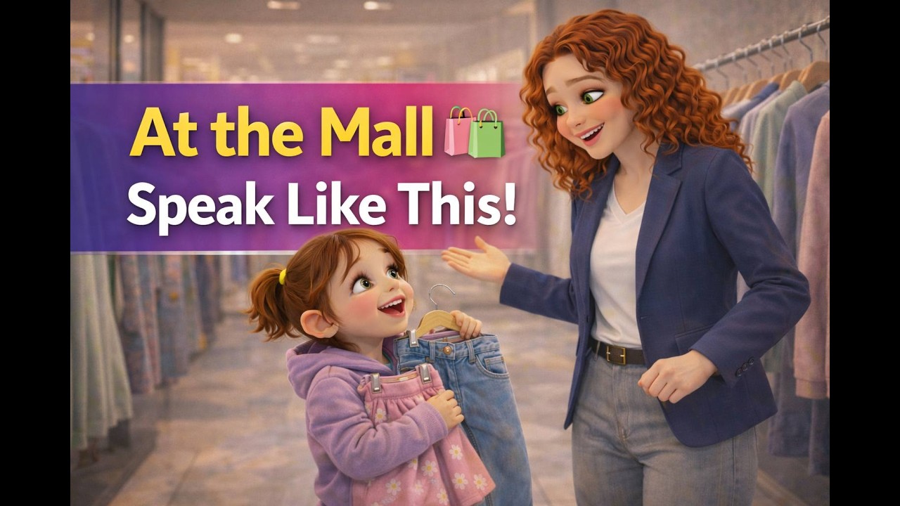 English Conversation at the Mall 🛍️ | Shopping for Clothes (Beginner Friendly)