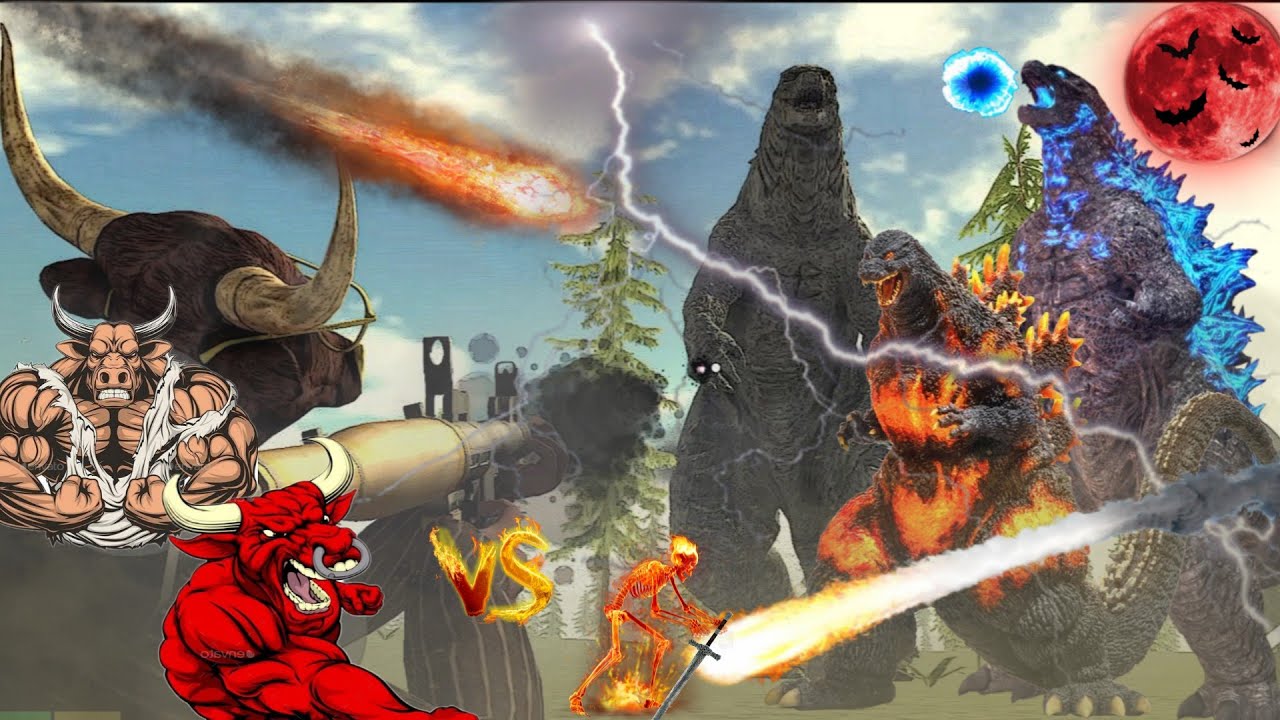 🔥 EPIC BATTLE!! Super Bull vs Godzilla 🔥 | Attack & Fire Power | Indian Bike Driving 3D Gameplay |