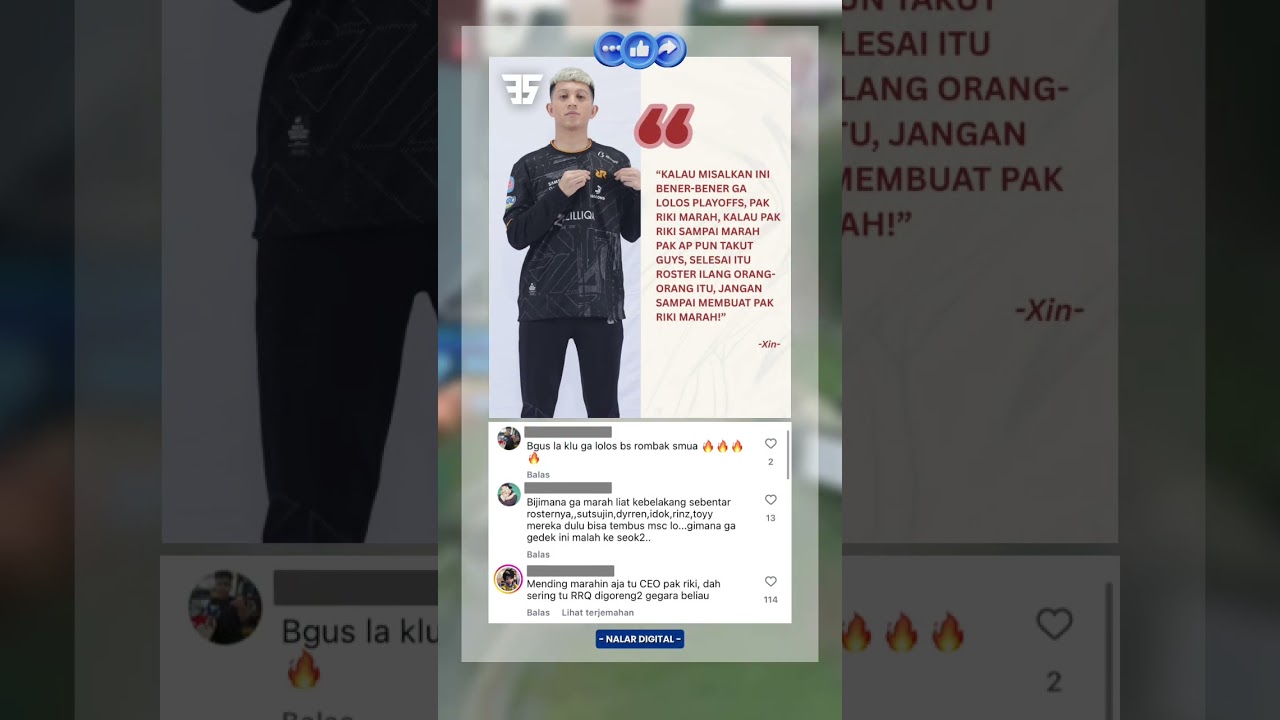 XIN UNGKAP FOUNDER RRQ BAKAL MURKA KALAU GAGAL LOLOS PLAYOFF MPL ID S16!