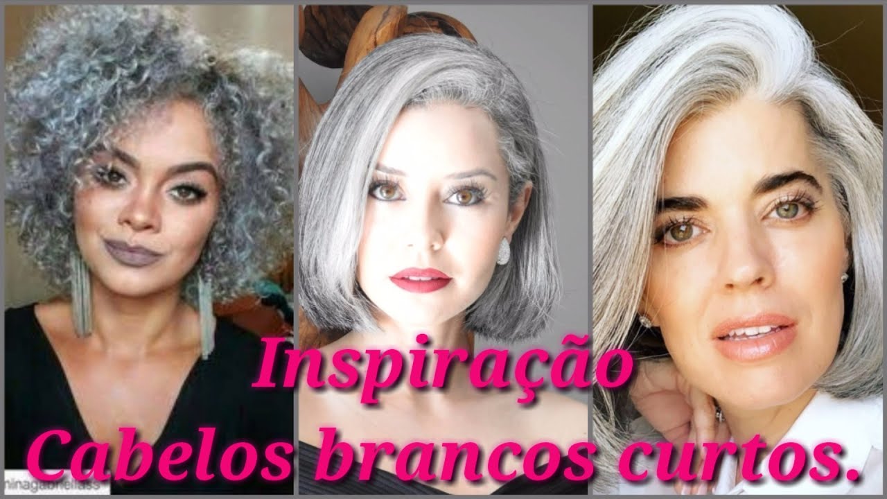 Cabelos grisalhos curtos| Inspirações.
