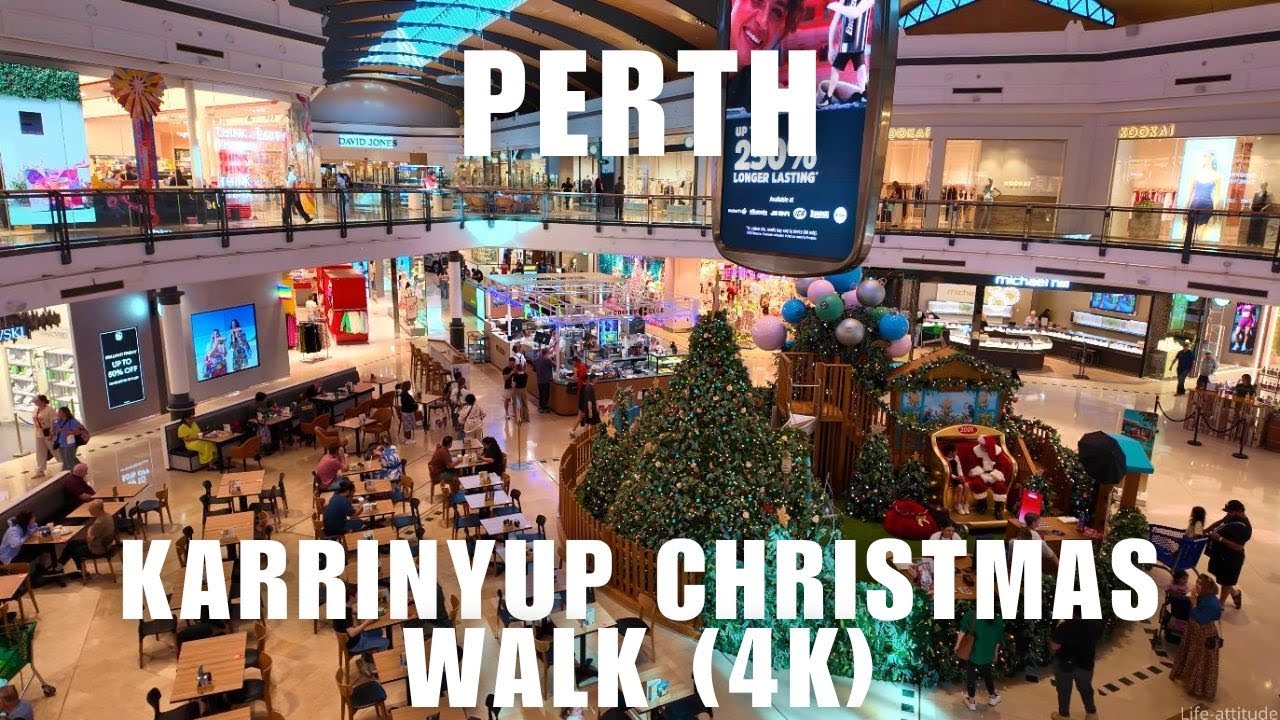 Karrinyup Shopping Centre (4K) &mdash; Full Christmas Walkthrough 2025 🎄✨