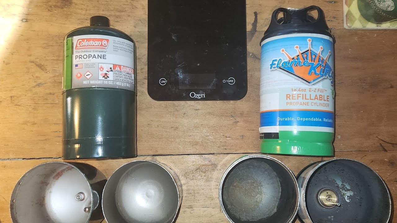 DON'T REFILL DISPOSABLE 1LB PROPANE BOTTLES pt 2 Let's take a look inside each one.