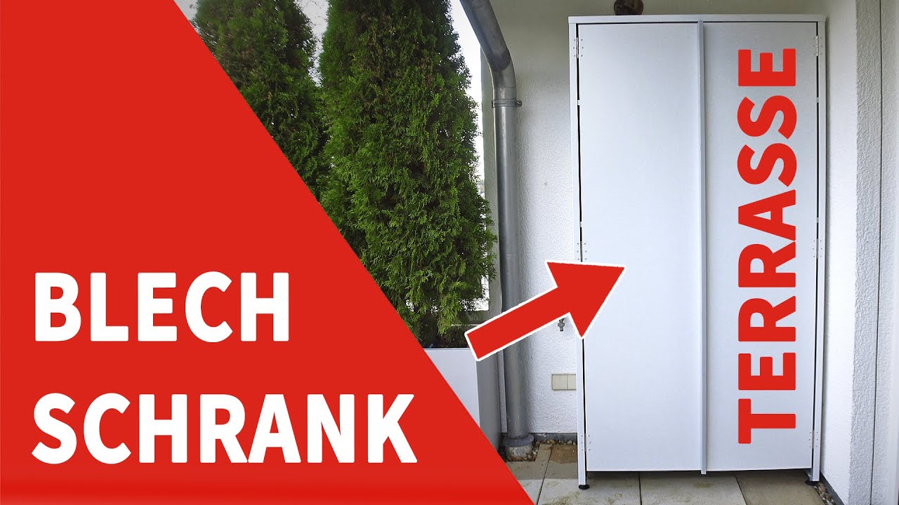 Einen Blechschrank für die Terrasse  bauen