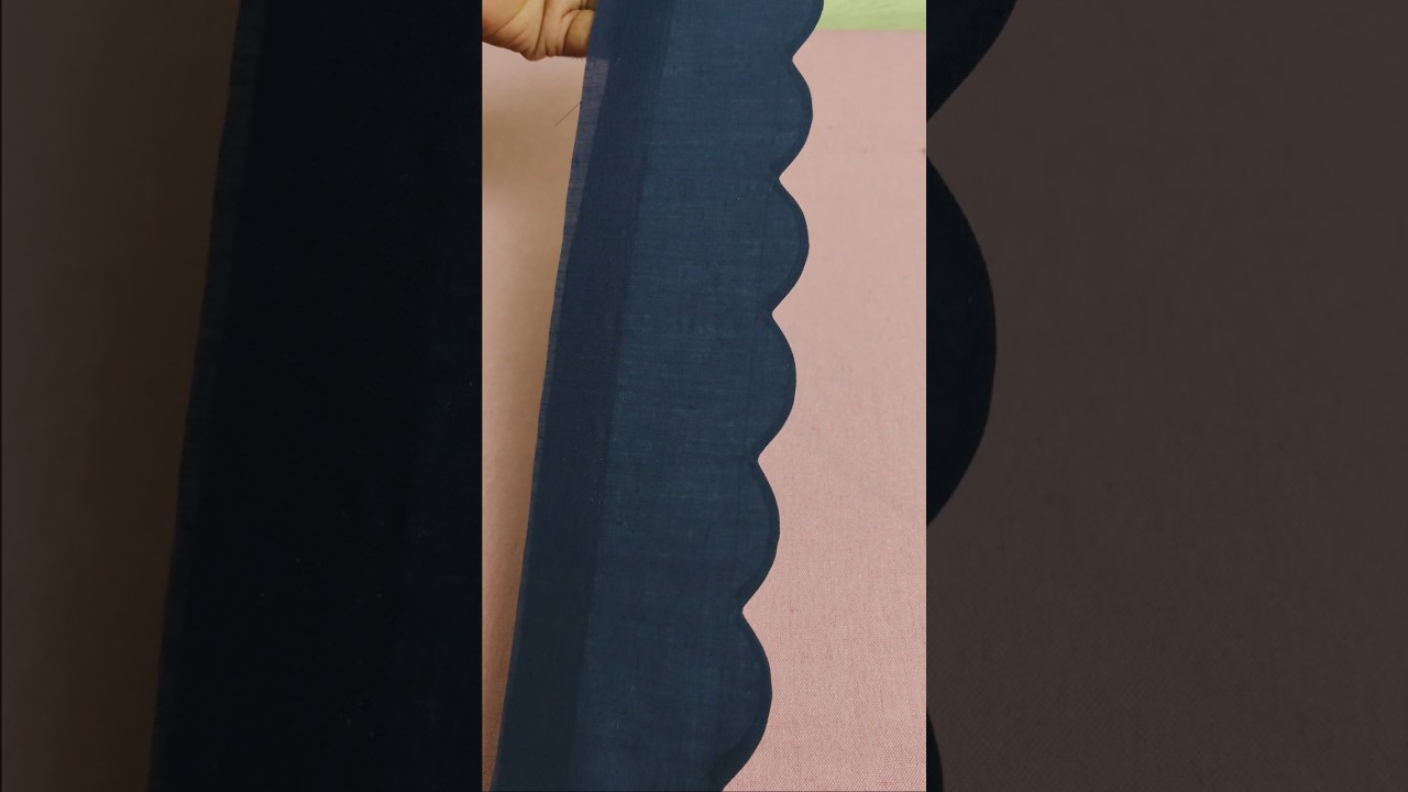 Scallop design sleeves sewing tips ||#doityourown #scallopdesign #designerblouse