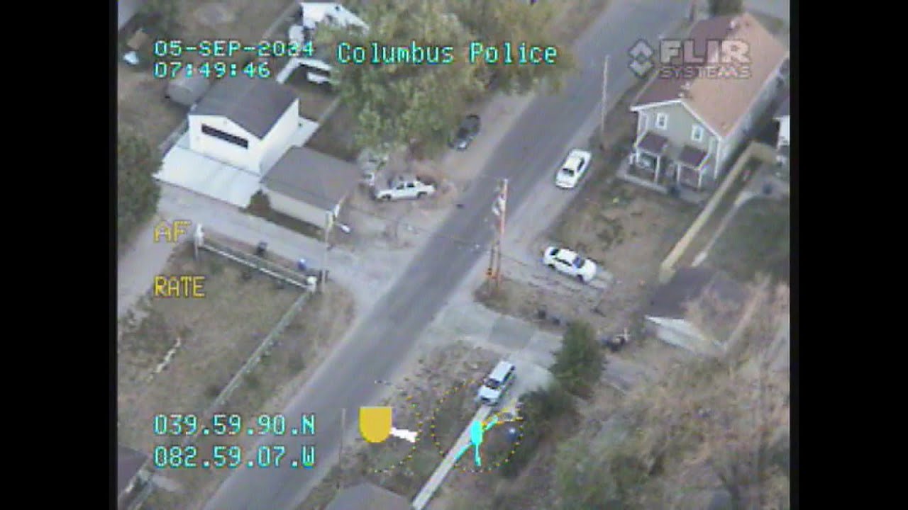 Police helicopter video shows suspect crash vehicle during pursuit in South Linden