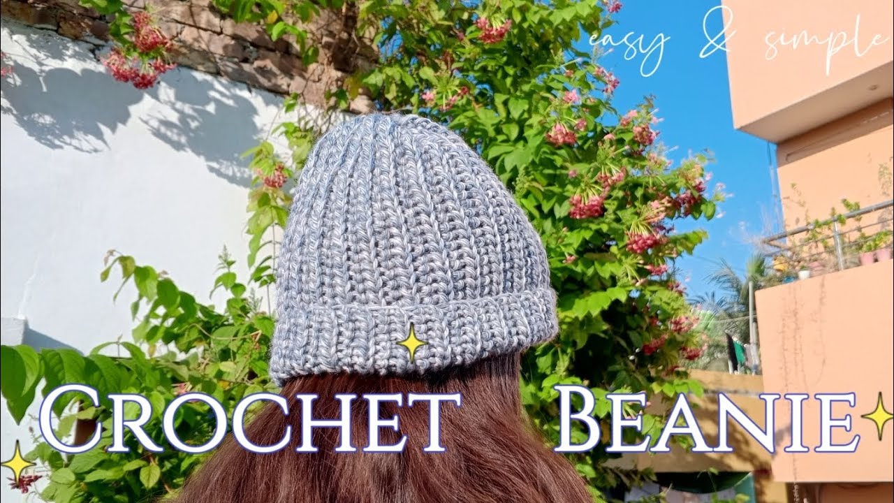 15. How to Crochet a Simple Beanie ✨ for beginner