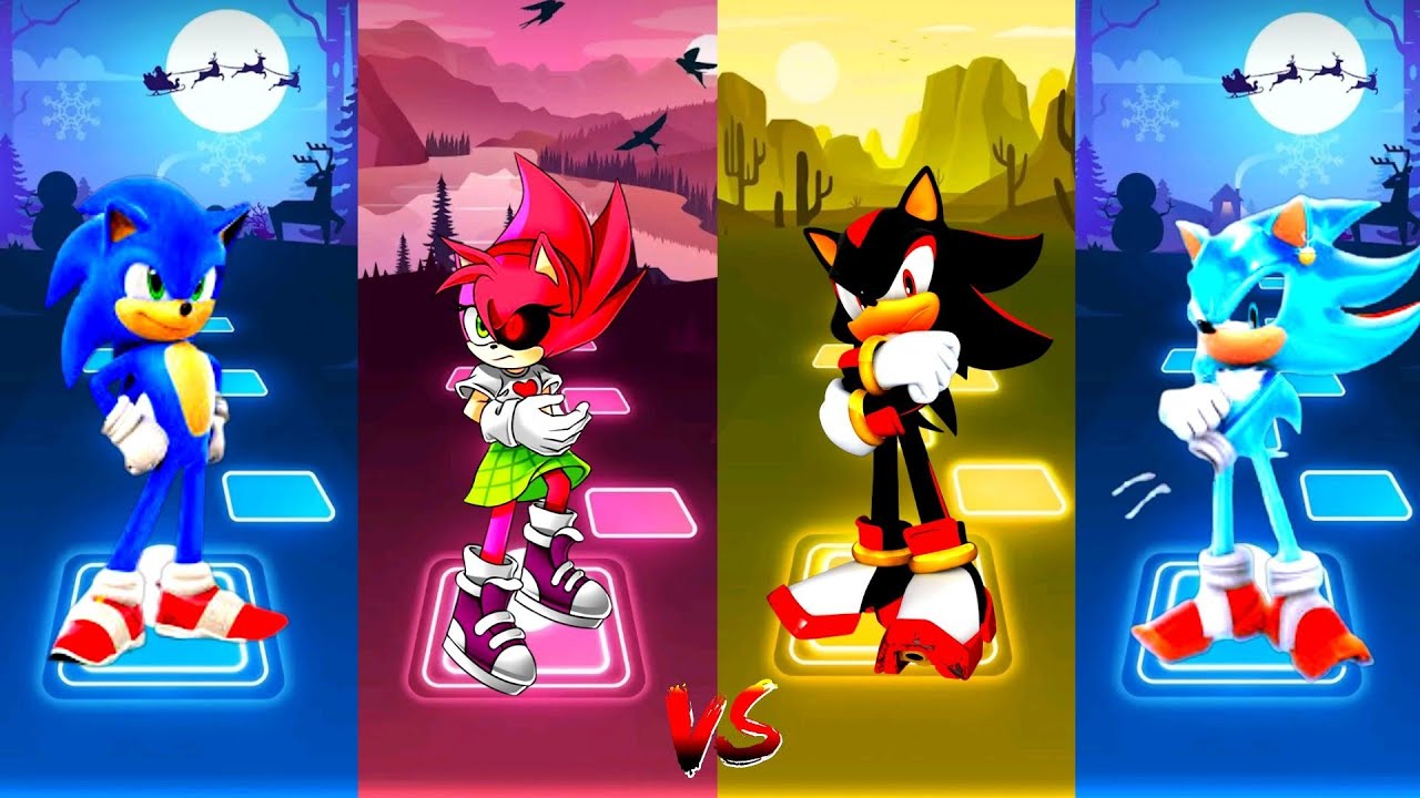 Tiles Hop Edm Rush! Sonic - Amy Exe - Shadow - blue  Super Sonic |