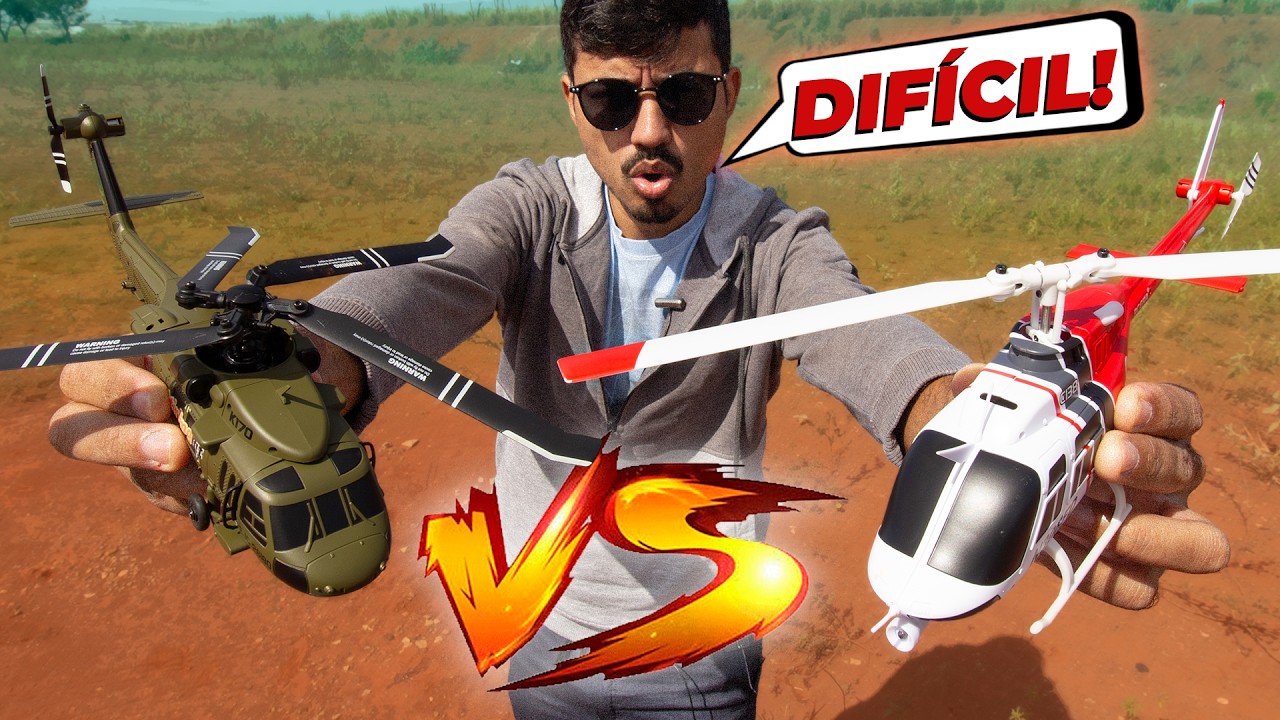 Qual o MELHOR Helicóptero de Controle Remoto? Wltoys K170 ou RC Era C138? NÓS TESTAMOS!