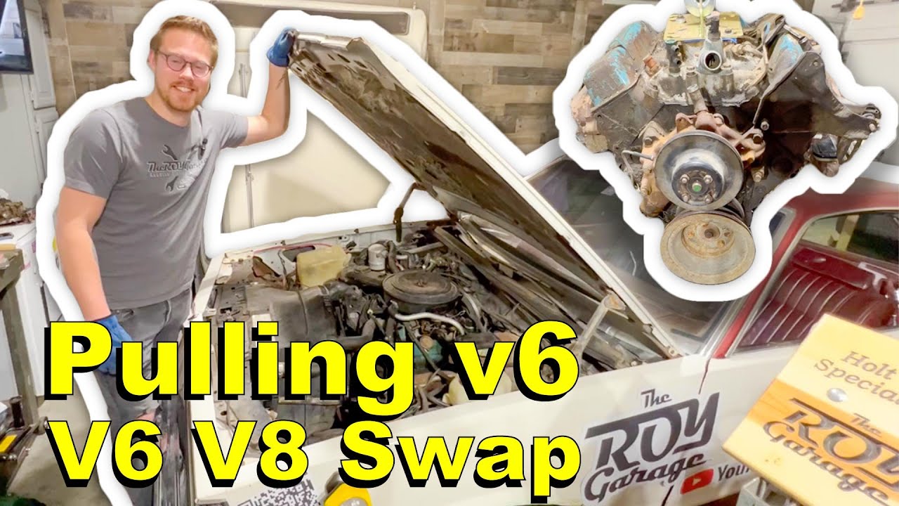 Вытаскиваем Chevy V6 229 для замены двигателя на El Camino | The Meano Camino