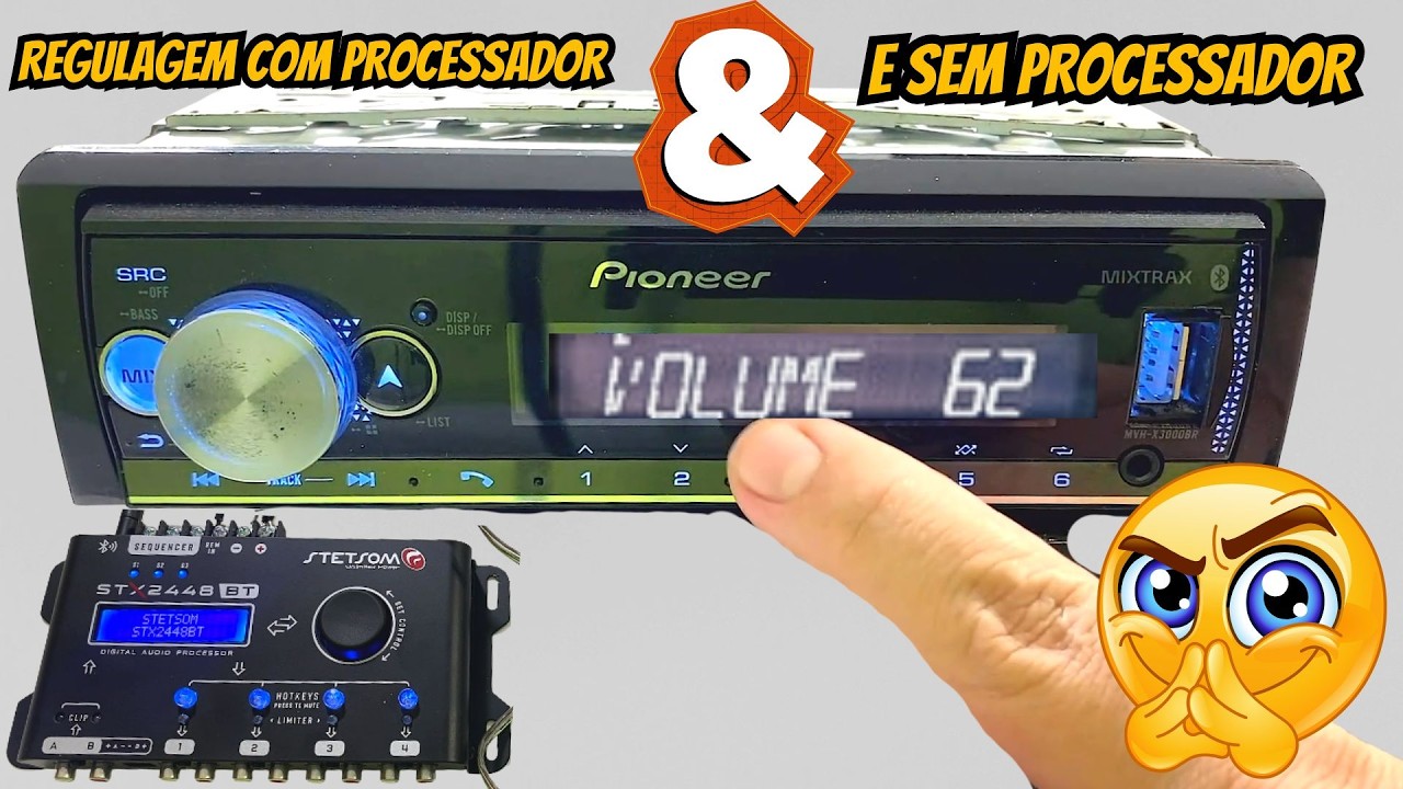 😮Como regular toca cd Pioneer 👉COM PROCESSADOR OU SEM PROCESSADOR DE AUDIO