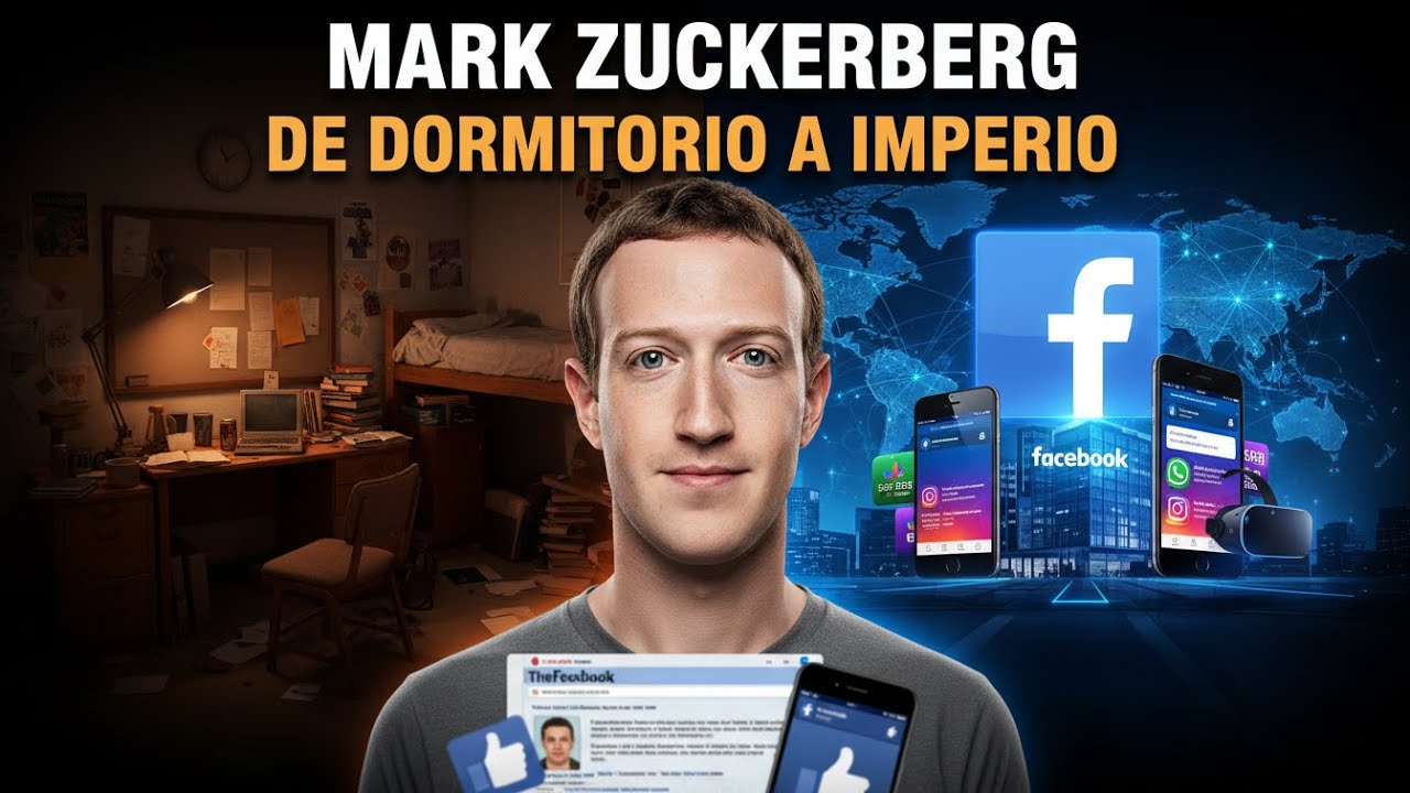 Abandonó la Universidad y Fundó Facebook en su Dormitorio con 19 Años | Mark Zuckerberg