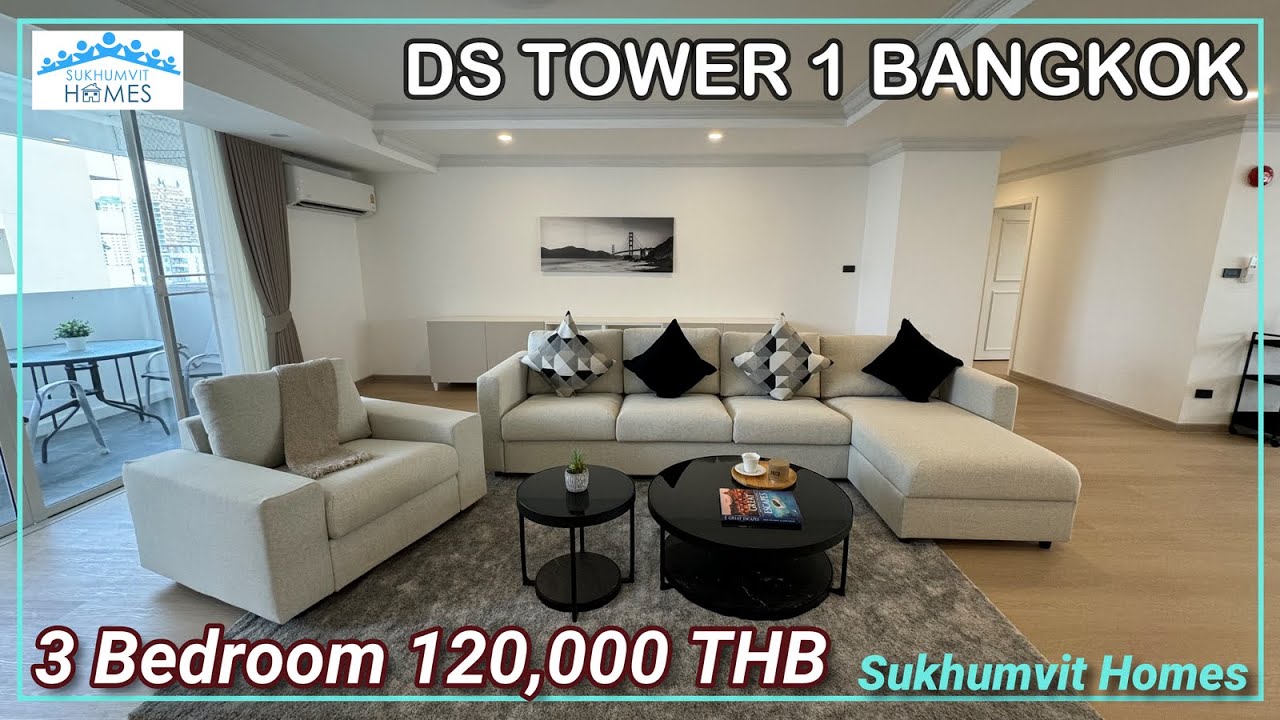 Spacious Renovated 3 Bedroom Condo For Rent and Sale Bangkok 120,000 THB