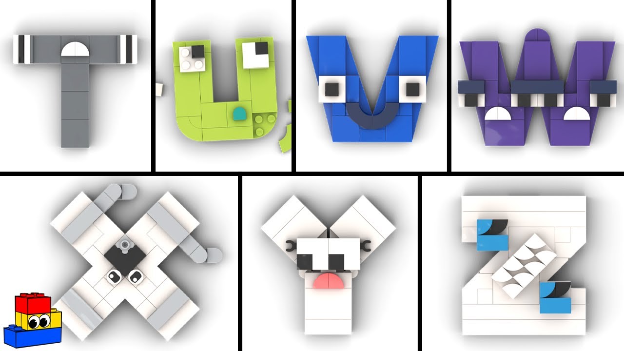 Making Alphabet Lore (T-Z) with LEGO - TUVWXYZ