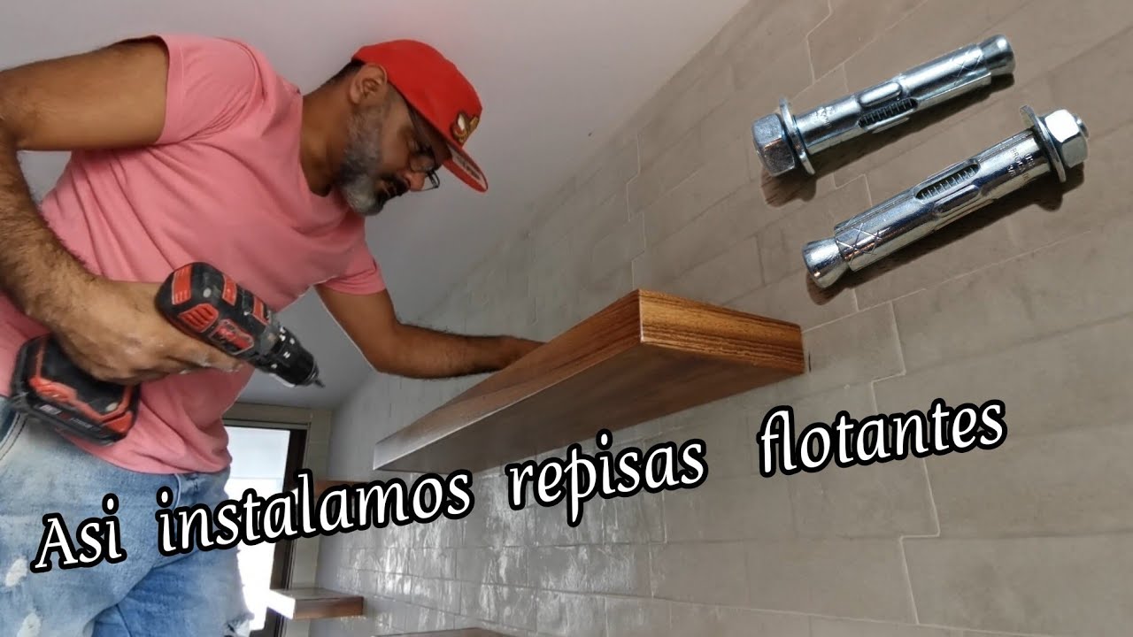 ¿como colocar repisas flotantes con tornillos de expansión?