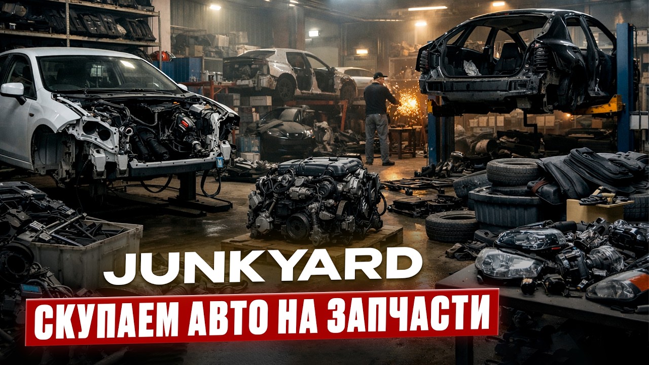 Авторазборка изнутри. 8 машин на обзоре