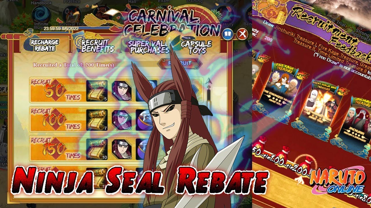 Carnival Celebrations: The Ameyuri Ringo 200 Seal Scroll Rebate || Naruto Online