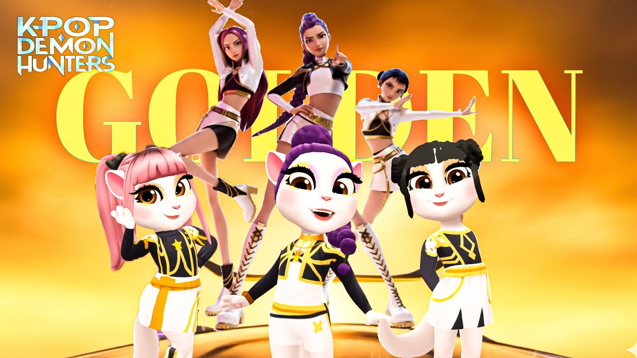 “Golden” – KPOP Demon Hunters (Angela Makeover Version) | My Talking Angela 2 Edit | Sony Animation