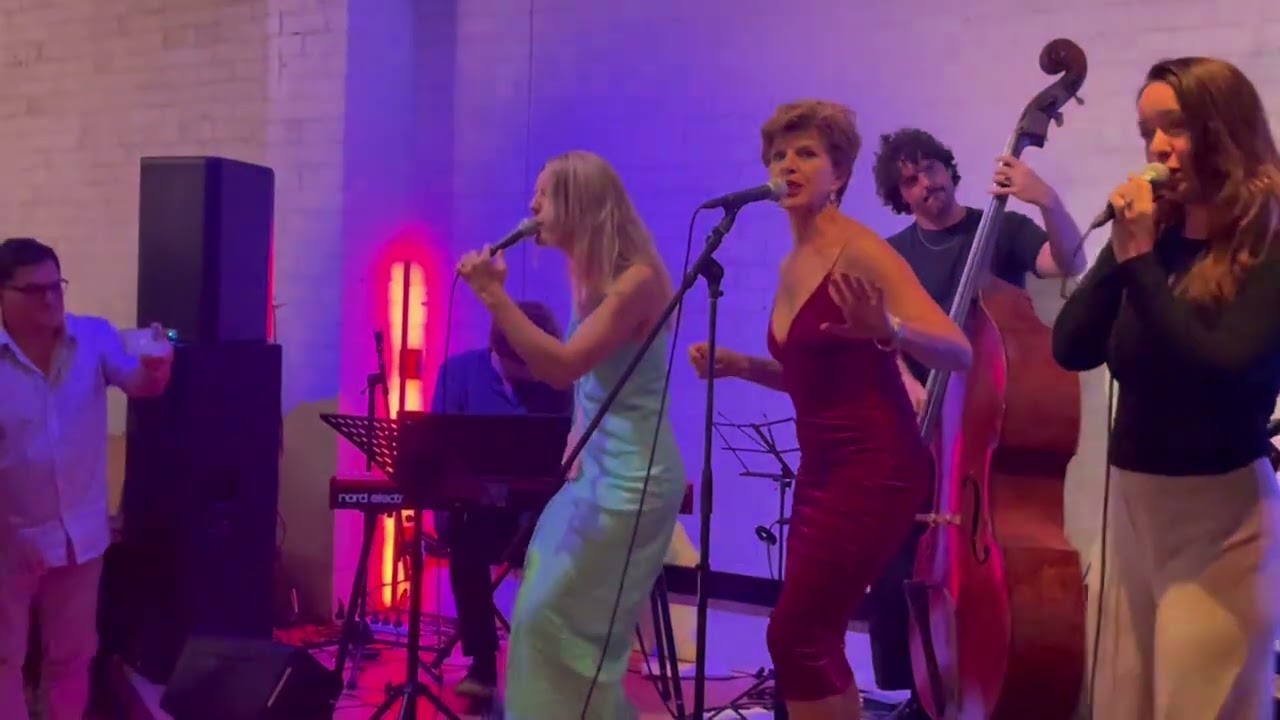 Pocket Trio, Monica Trapaga and Linda dancing at South Yeast Brewery