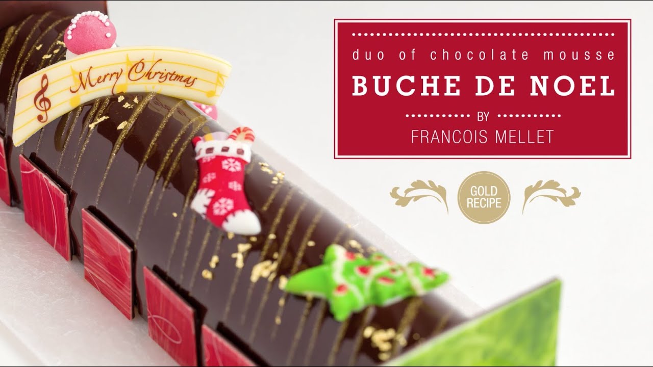 Duo of Chocolate Mousse Yule Log - Qzina