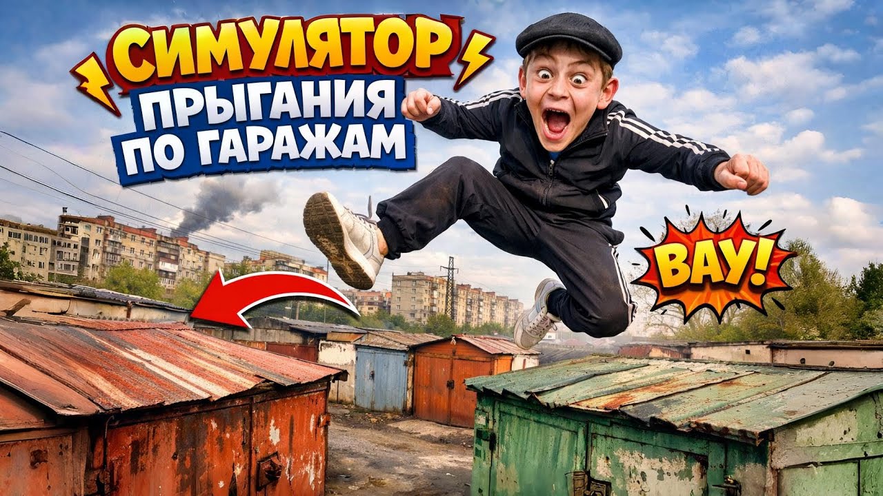 Симулятор прыгания по гаражам - Симулятор детства