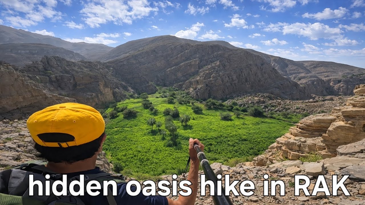 Hidden Oasis to Mountain Village Summit | Secret UAE Hike 🌴⛰️