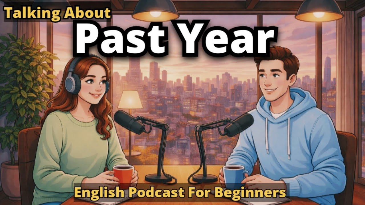 “Talking About the Past Year in English | English Podcast for Beginners (A1-B1)"