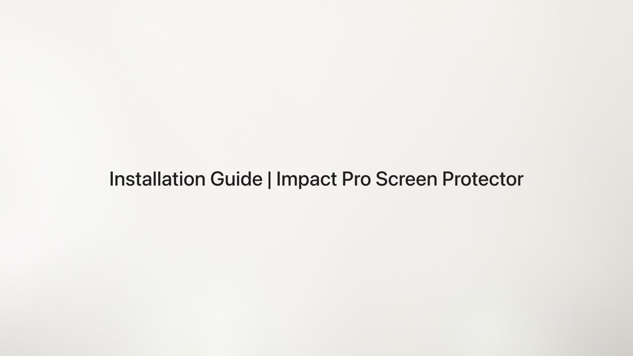 CASGEAR Impact Pro Screen Protector | Installation Guide