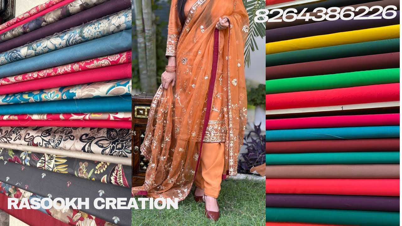 Festive and ਵਿਆਹਾ ਦੇ ਸੀਜ਼ਨ ਲਈ handwork ਸੂਟ। WhatsApp no: 8264386226