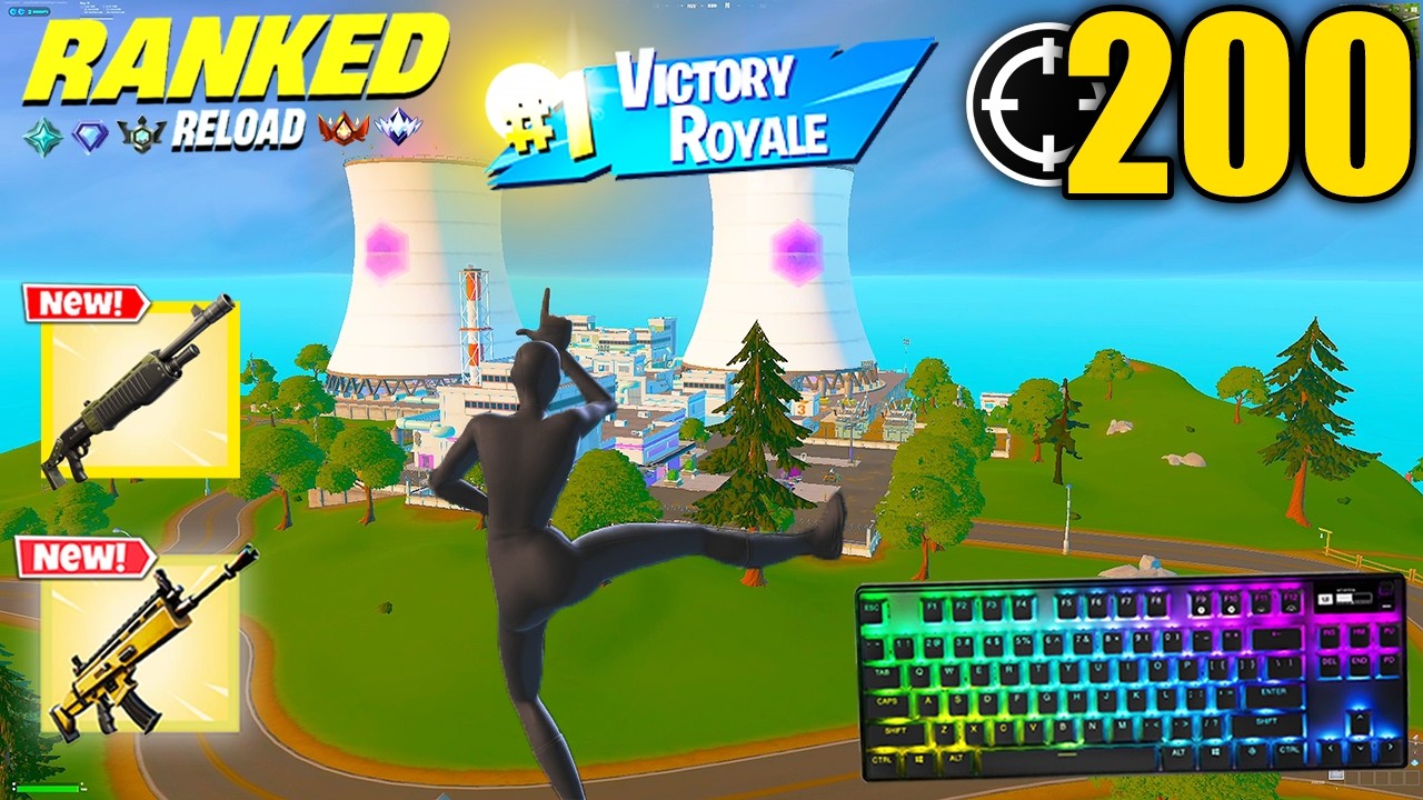 Apex Pro TKL ASMR 😴 200 Kills Ranked Reload 🏆Satisfying Keyboard OG Fortnite Reload 540FPS 4K