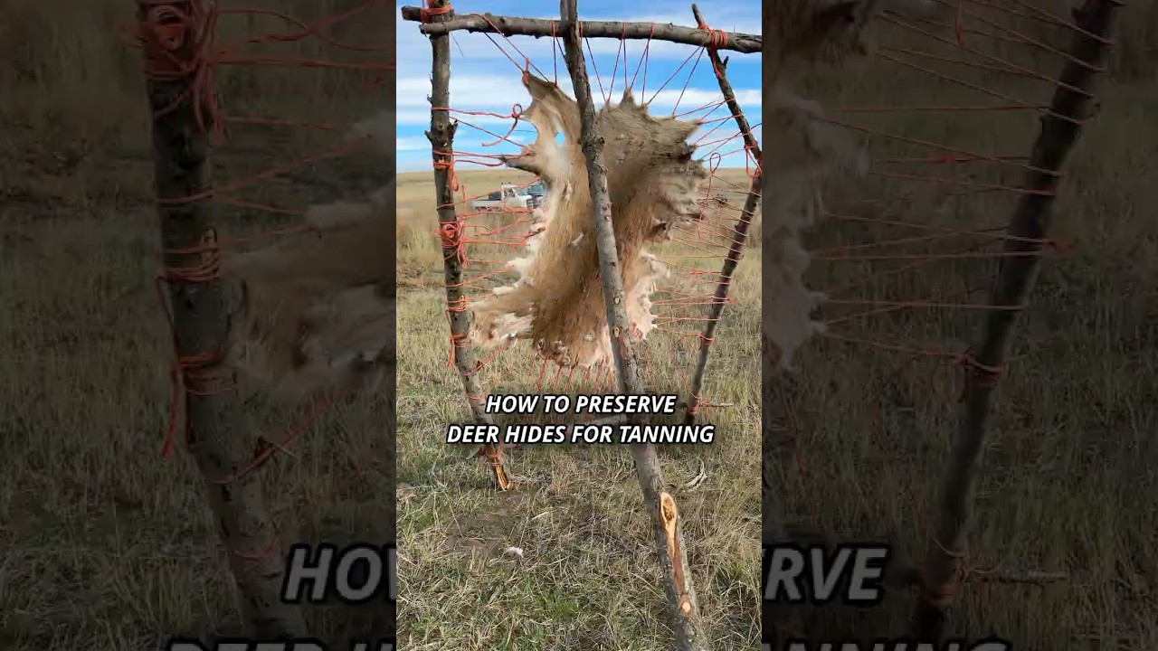 Как сохранить оленьи шкуры для дубления 