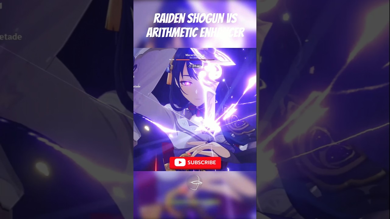 Raiden Shogun vs Arithmetic Enhancer Genshin Impact  #genshin #genshinimpact #raidenshogun