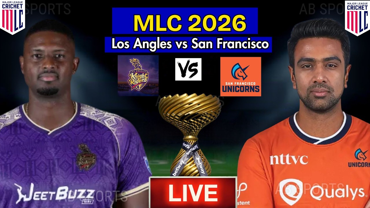 MLC 2026 Match-2 | Los Angles Knight Riders vs San Francsico Unicorns Playing 11| MLC 2026 2nd Match