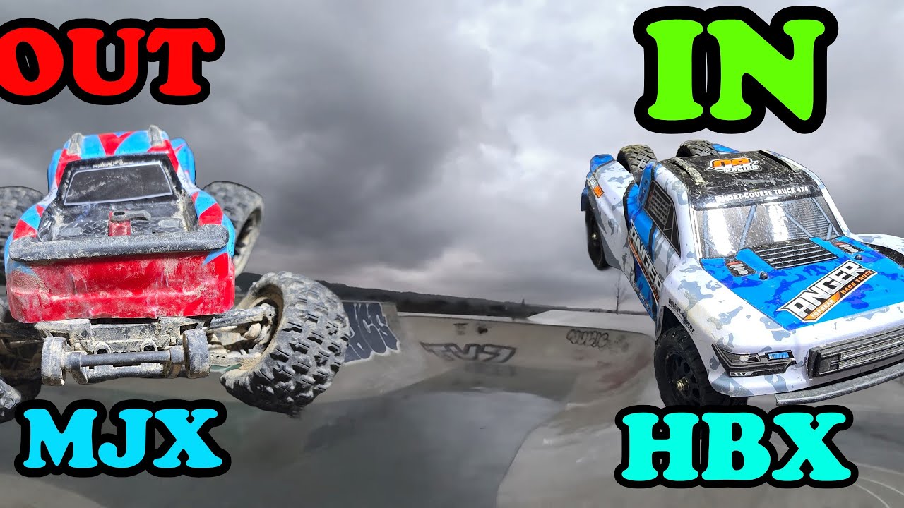 le MJX 16208 trépasse le HBX 3100A remplace sur skatepark (25/01/25)