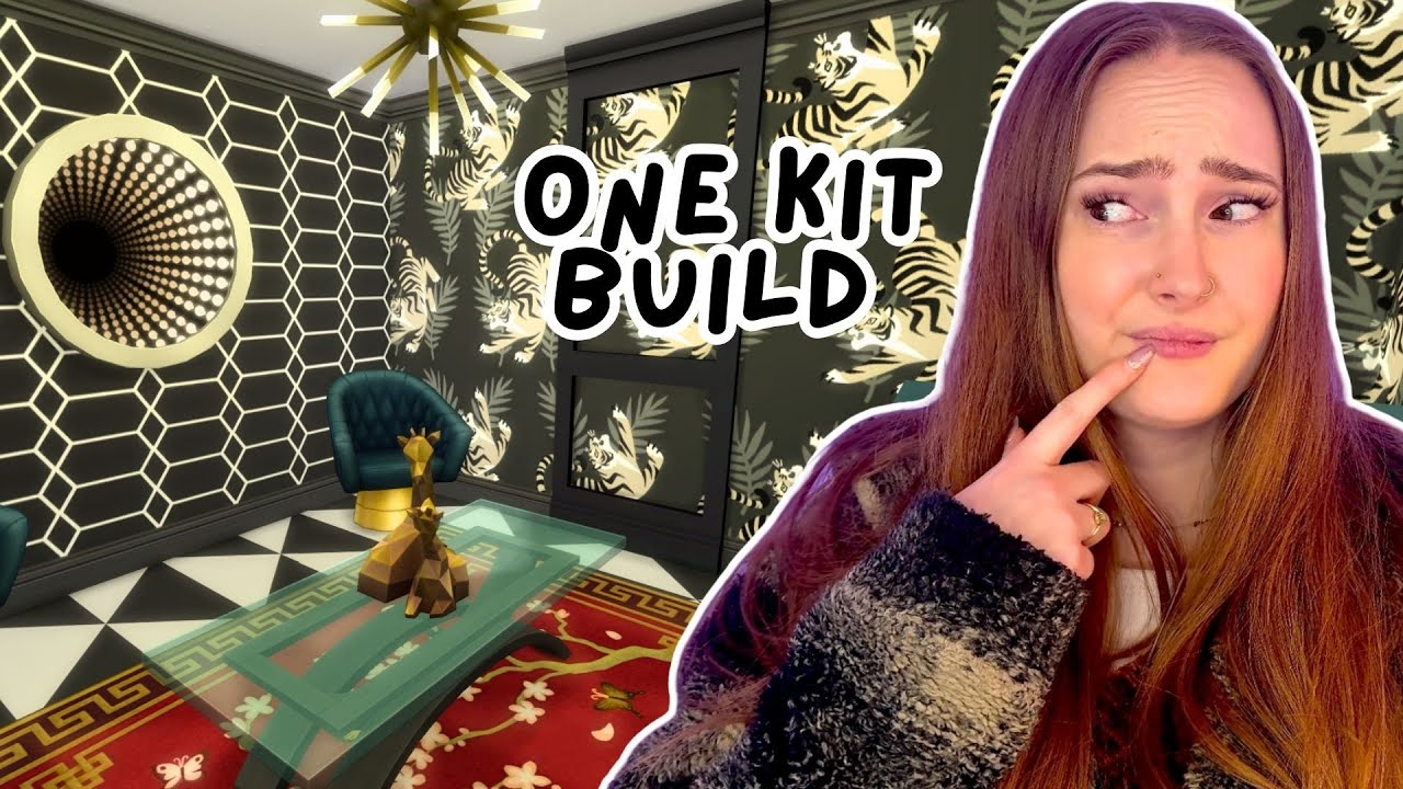 Building a House Using ONLY Decor to the Max Kit | The Sims 4