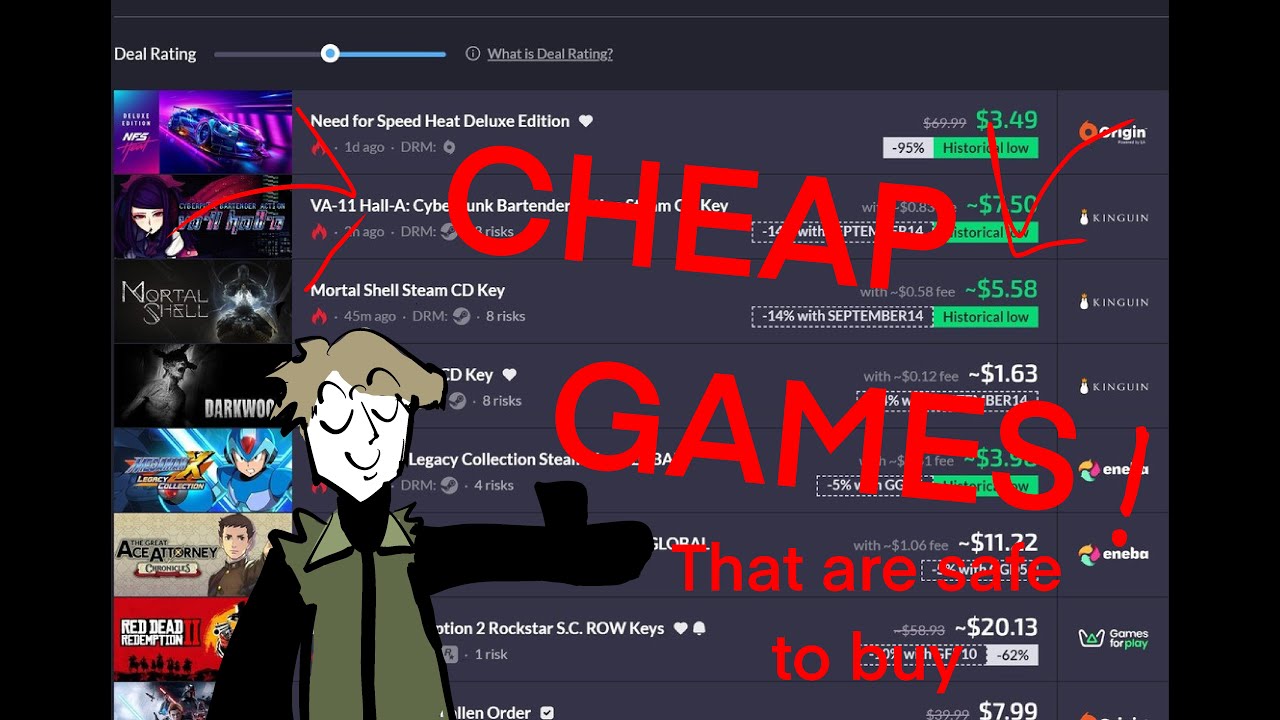 CHEAP GAMES AND FREEBIES!!!! (useing gg deals)