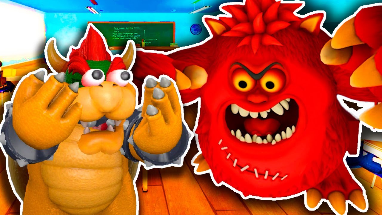 👹📚 BIG SCHOOL MONSTER!!! 👹📚 Bowser Plays Grand School Escape Obby Like PRO