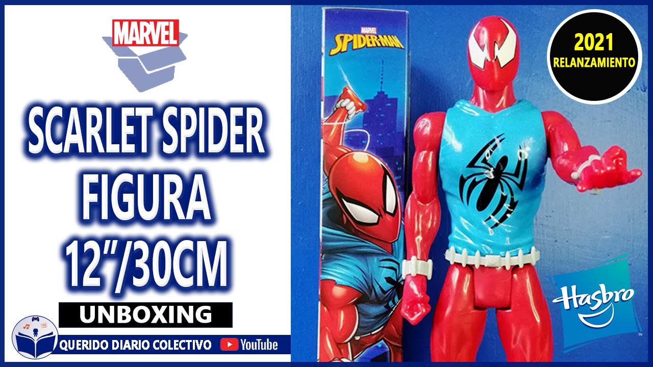 🔷 SCARLET SPIDER | ARAÑA ESCARLATA | BEN REILLY | FIGURA 12 PULGADAS /30CM SPIDER-MAN TITAN HERO