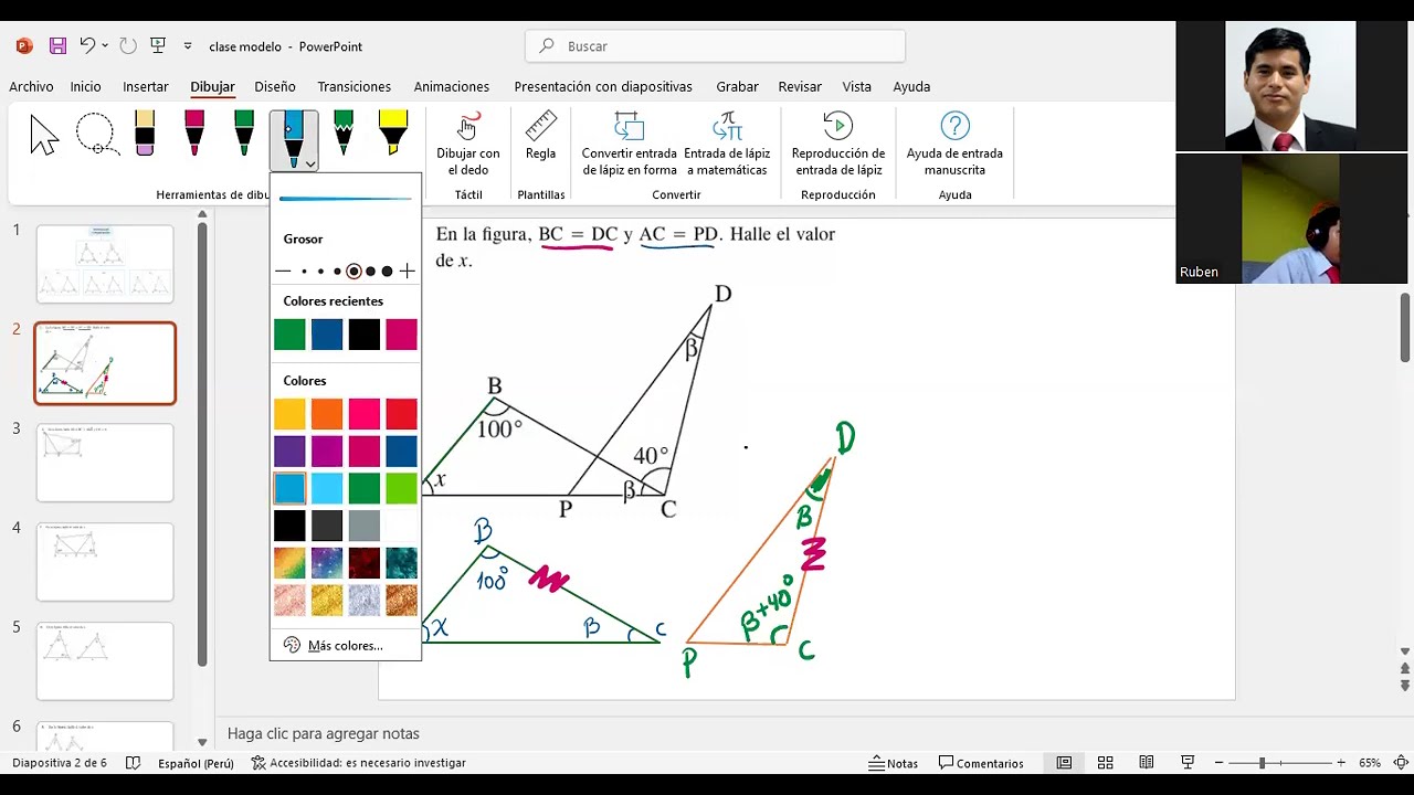 CONGRUENCIA DE TRIANGULOS - NIVEL INTERMEDIO - 3RO SEC