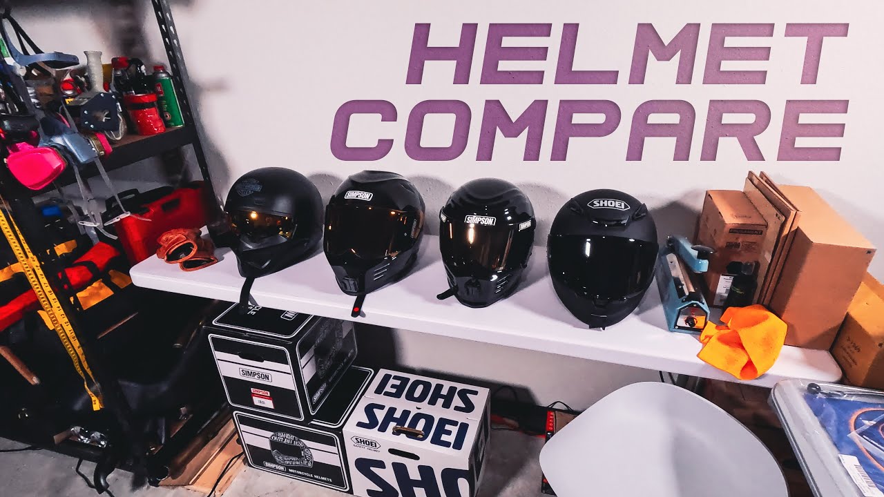 Cruiser Helmet Review - Shoei RF-1400 | Simpson Outlaw Bandit | Ghost Bandit | HD Gargoyle X07