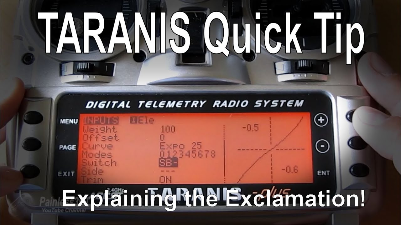 FrSky TARANIS Quick Tip – Explaining the Exclamation!