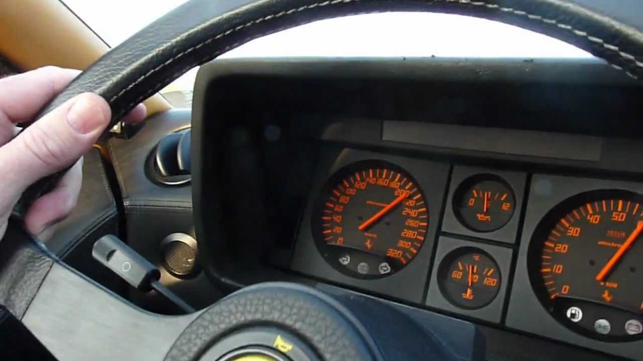 Ferrari Testarossa full acceleration 0-220 km/H on autobahn !