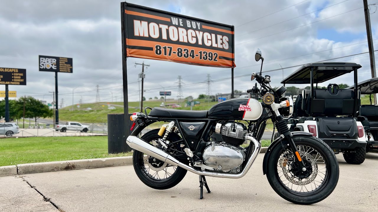 New 2024 Royal Enfield INT 650 in Black Pearl