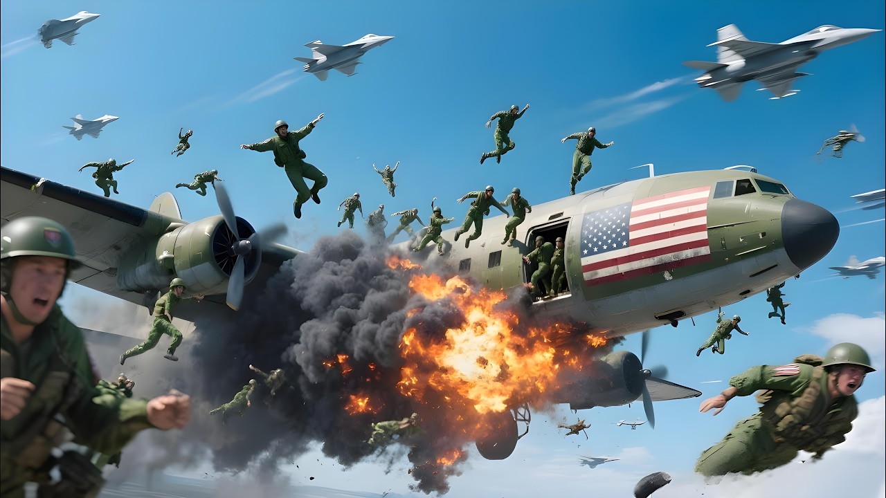 13 минут назад: американский самолет С-130 с 7000 тоннами бомб был уничтожен российским Су-57.
