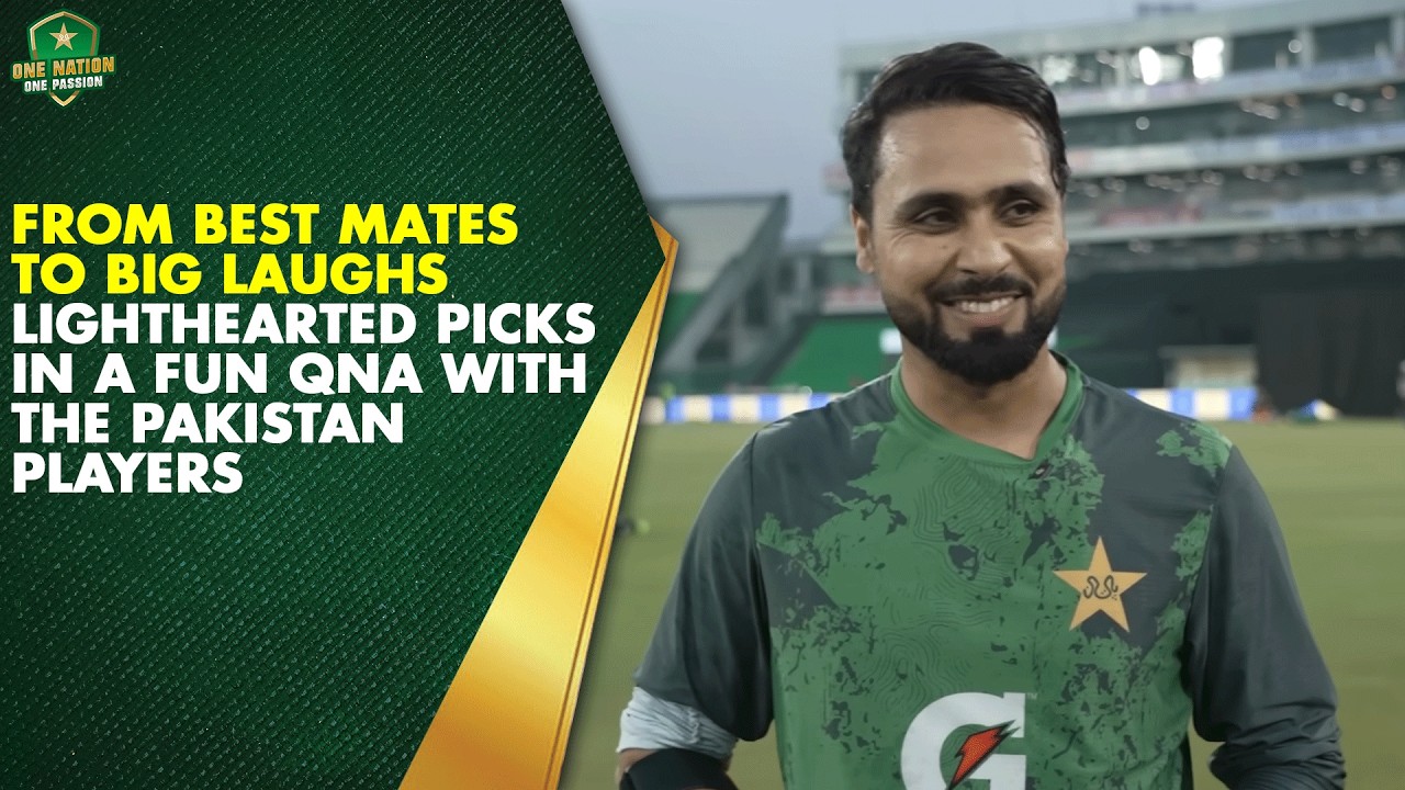 From best mates to big laughs 😄🏏 Lighthearted picks in a fun QnA with the Pakistan players 🇵🇰💫